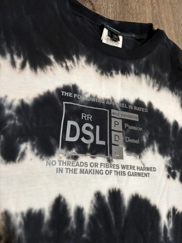 DIESEL Reflective Logo Tie Dye T-Shirt - Image 2