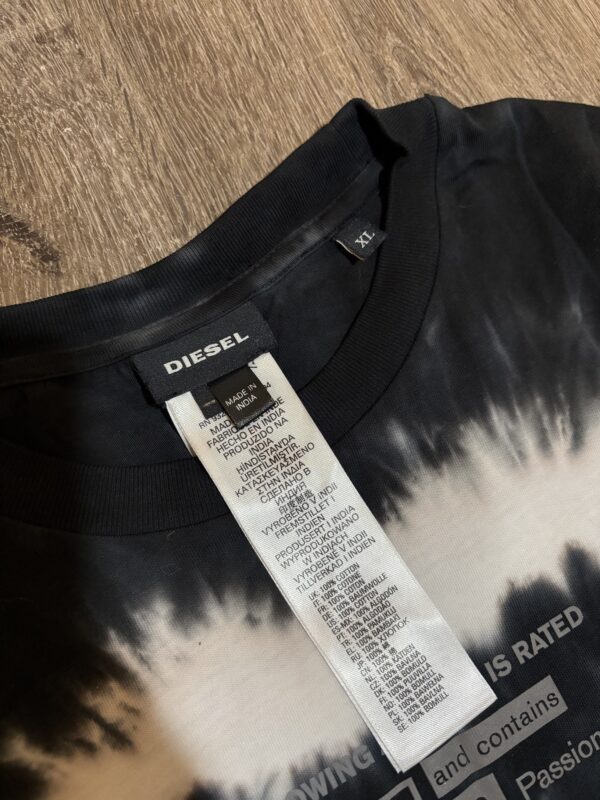 DIESEL Reflective Logo Tie Dye T-Shirt - Image 3