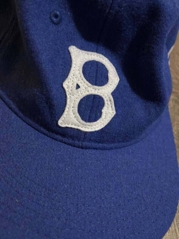 Vintage Brooklyn Dodgers Jackie Robinson Faux Wool Cap - Image 3